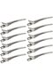12 Packs Duck Bill Clips 9cm Rustproof Metal Alligator Curl Clips with Holes for Hair