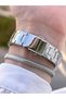 Full Function Steel Cord 30 Mt Water Resistant Silver Color Women's Wristwatch Bracelet - 3