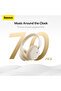BASEUS Bowie D05 Wireless Bluetooth Headset Foldable HiFi Stereo Music Headphone - Creamy White - 6