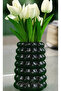 Gözdehobi Bubble Black Shiny Vase |   Bubble Decorative Flower Vase - 4
