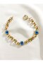Evil Eye Beaded Steel Bracelet Does Not Fade Blackening