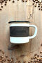 Enamel Mug 350 ml – White, Black Interior, with Case and Carrying Bag - 2