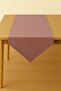 Luna Series Velvet Textured Triangle Runner - Dried Rose - 2