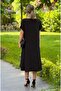 Black Pearl Black Cotton Dress - 3