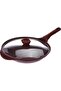 AMERCOOK ALFETTA طاولة طهي عميقة بغطاء 32 سم جرانيت أحمر