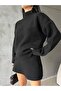 Dgn's Solid Basic Soft Textured 2-Piece Sweater-Skirt Set