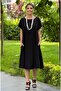 Black Pearl Black Cotton Dress - 2