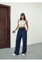 Women's High Waist Wide Leg Elastic Waist Linen Pants - 5