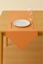 Luna Series Velvet Textured Triangle Runner - Yavruağzı