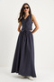 Women's Smoked Vest and Pocket Detailed Flared Skirt Set 9294 60281004 - 4
