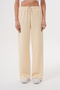 Women's Wide Leg Modal Sweatpants Butter Yellow Sweatpants Modal-Sweatpants - 2