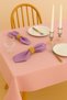 Luna Series Velvet Textured 2-Piece Guest Napkin - Lilac - 2