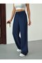 Women's High Waist Wide Leg Elastic Waist Linen Pants - 3