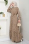 Gülser Woven Viscose Dress 1488 - Mink