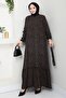 Gülser Woven Viscose Dress 1488 - Brown - 4
