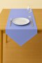 Luna Series Velvet Textured Triangle Runner - Baby Blue
