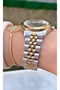 Brand Yellow Silver Color Women's Wristwatch - 4