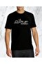 Regular Unisex Black We Wait Again Text T-shirt