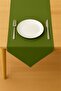 Luna Series Velvet Textured Triangle Runner - Grass Green - 3