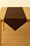 Luna Series Velvet Textured Triangle Runner - Brown - 2