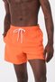 Orange Water Repellent Feature Solid Color Basic Men's Beach Swim Shorts - Dg300-Orange