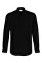 Men's Black Long Sleeve Classic Shirt with Pockets - Comfortable and Stylish Model - 2