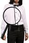White Black Single Bieli Groom's Suit with Ata Collar and Cufflinks Slim Fit Tuxedo Shirt - 027 - 3