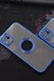iPhone 11 Compatible Cobalt Blue Color Edge Laser Transparent Case with Lens Protection - 2