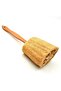 Natural Pumpkin Fiber Back Brush with Wooden Handle 8x40 cm - 3