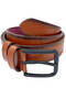 Tan Faux Leather Double Stitched Model 4 cm Sports Belt - 9023-111-22Rl - 3
