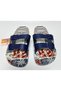 Non-Slip Anatomical Sole Navy Blue Double Banded Buckleless Women's Home Street Guest and Wet Floor Slippers - 4
