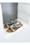 25Y173-1 Colorful Stone Comfort Sandals Women