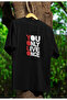 You Only Live Once Printed Unisex Crew Neck Cotton Oversize Short Sleeve T-Shirt - 2
