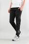 Men's Black Sweatpants Elastic Waist Outdoor Sweatpants with Side Hidden Pockets