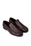 Men's Burgundy Genuine Leather Loafer Shoes - 4