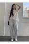 Women's Crew Neck Relaxed Cut Basic T-Shirt - 3
