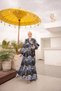 Women's Hijab Dress Modal Fabric Ethnic Patterned Dress (Unlined)