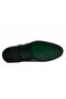 Genuine Leather Black Classic Men's Leather Shoes - Buckle Detailed - K036 - 3