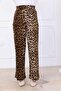 Women's Leopard Patterned Casual Casual Elastic Waist Pants - 2