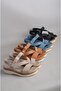 Seç Km44 Genuine Leather Anatomic Women Sandals Black - 7