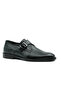 Genuine Leather Navy Blue Classic Men's Leather Shoes - Buckle Detailed - K036 - 2