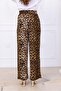 Women's Leopard Patterned Casual Casual Elastic Waist Pants - 4