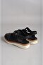 Seç Km44 Genuine Leather Anatomic Women Sandals Black - 6