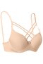 Cross String Bra with Silicone Support / Push up Micro Romper Ebr1160