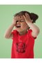 Elephant Printed Children's Crew Neck Cotton Oversize Short Sleeve T-Shirt - 3