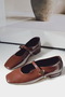 Main Stone Buckle Detailed Mesh Comfortable Stylish Women's Shoes - 4