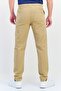Men Regular Fit Textured Straight Leg Pants, Beige - 2