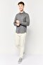 Men Regular Fit Heather Long Sleeves Casual Shirt, Grey - 2