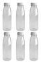 6Pcs 500ml Detox Juices Smoothies Diet Athlete Drink Milk Pet Bottle Locking Lid(Bottle)