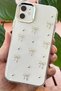 iPhone 12/12 Pro Case Bow Pattern Transparent Glitter Silver Camera Protruding Shiny Cover - 6